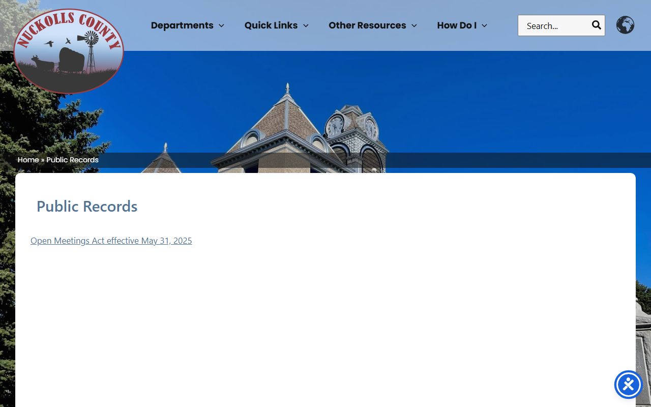 Nuckolls County jail records public records request page
